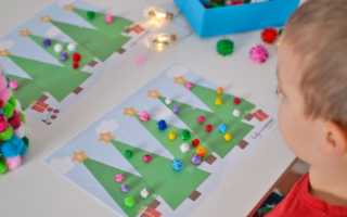 Matematyczne choinki – świąteczna zabawa dla dzieci