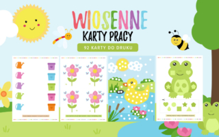 Wiosenne karty pracy do druku – 118 karty pracy wiosna