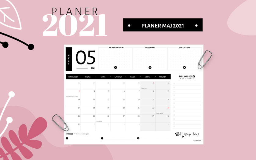 Planer maj 2021 - czarny