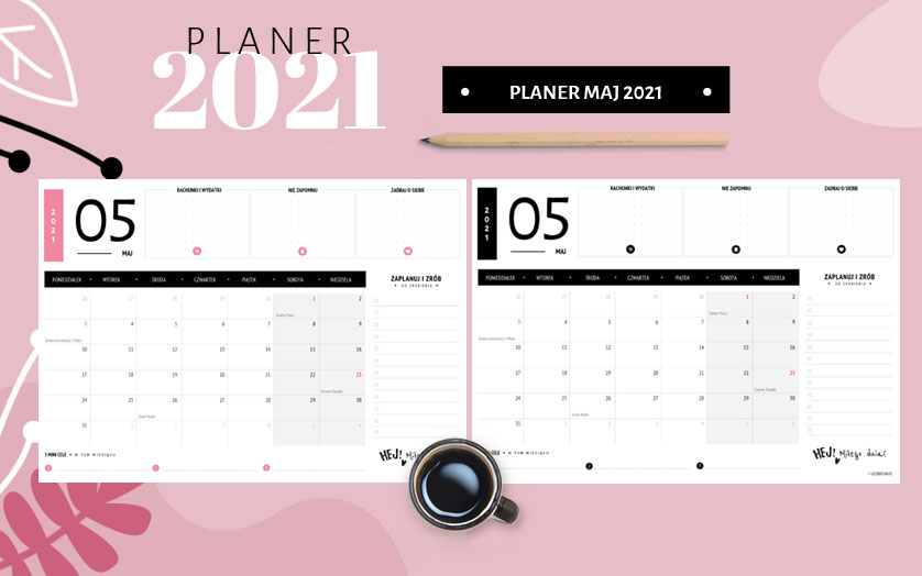 Planer maj 2021 - do druku za darmo