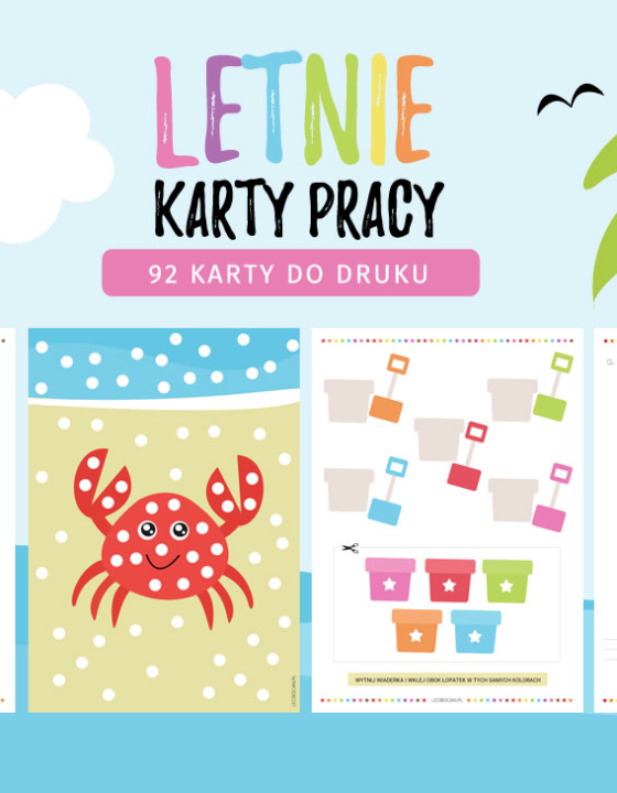 Lato karty pracy do druku – 92 letnie zadania