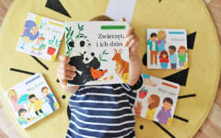 Kartonowe książki dla malucha w duchu Montessori