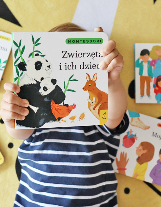 Kartonowe książki dla malucha w duchu Montessori