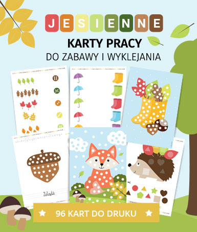 Karty pracy jesień do druku
