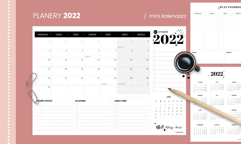 Planery 2022 z mini kalendarzem