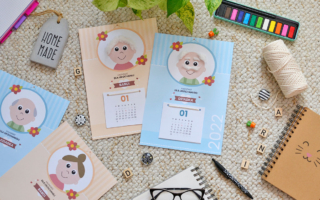 Laurka dla Babci i Dziadka z kalendarzem