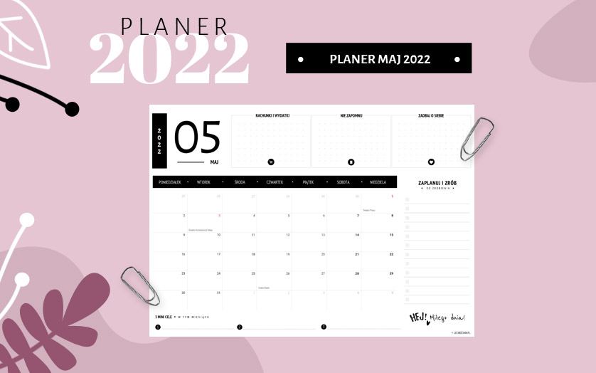 Planer maj 2022 - czarny