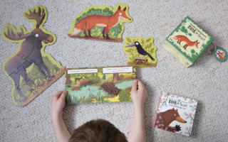 Rok w lesie – Bóbr, niedźwiedź i puzzle