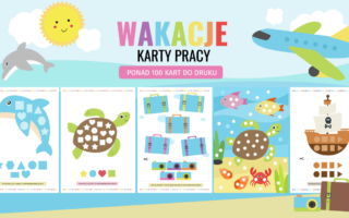 Wakacyjne karty pracy do druku