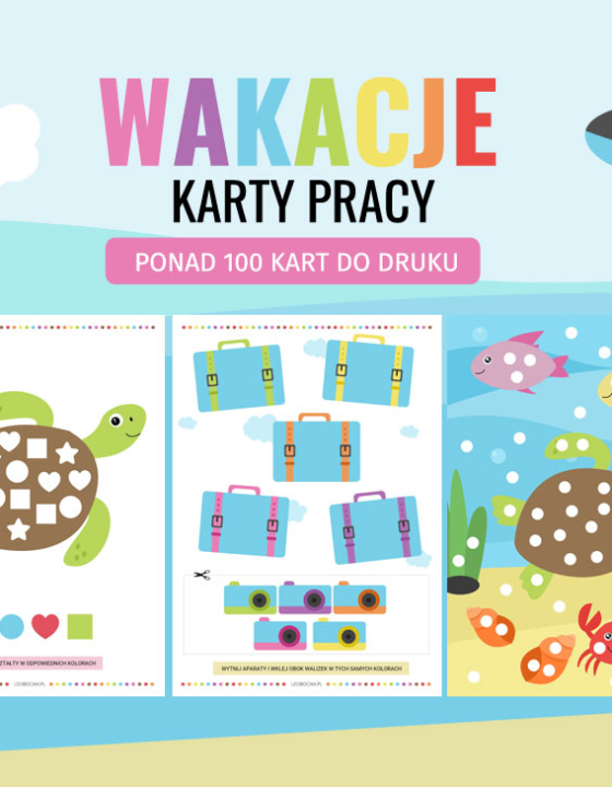 Wakacyjne karty pracy do druku