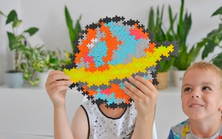 Klocki Plus-Plus Kosmos układane jak puzzle po numerach!