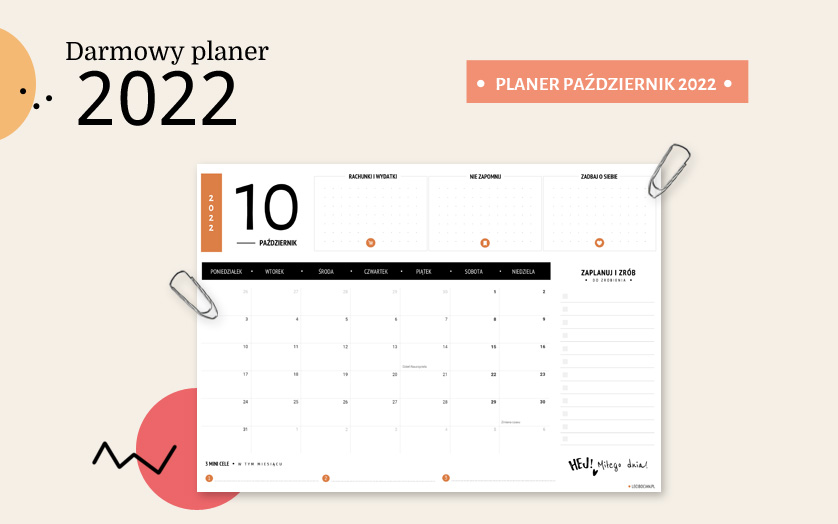 Planer październik 2022 - kolorowy