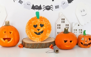 Dynia z talerzyka papierowego