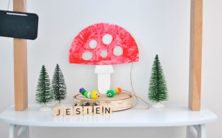 Muchomor z talerzyka papierowego