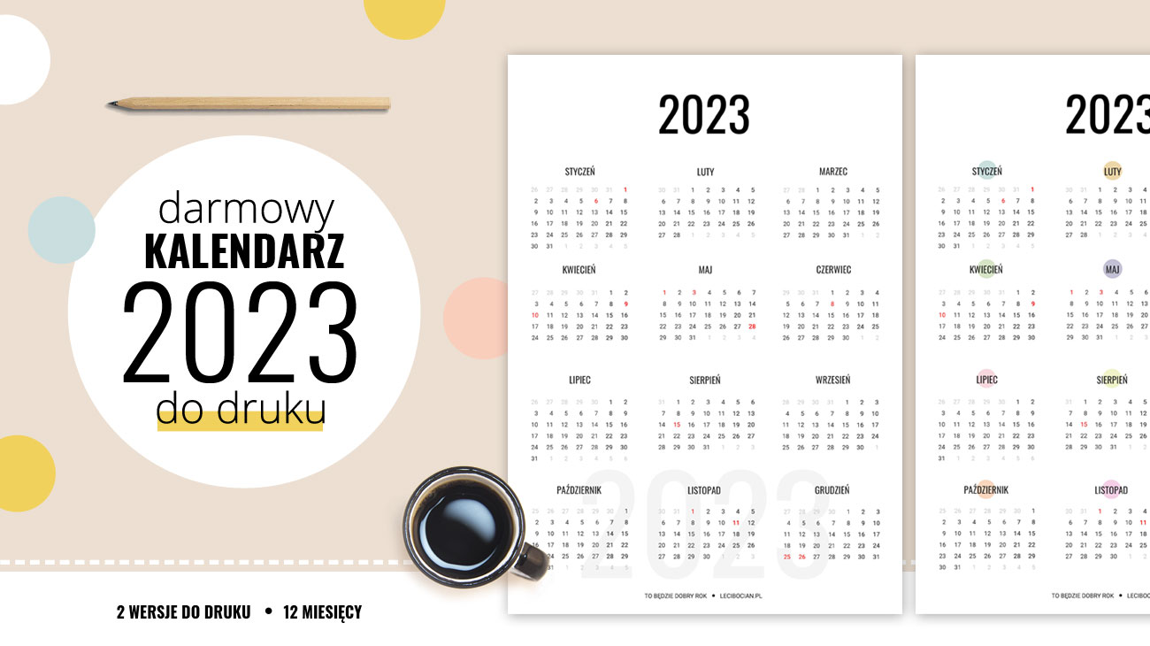 Kalendarz 2023 do druku