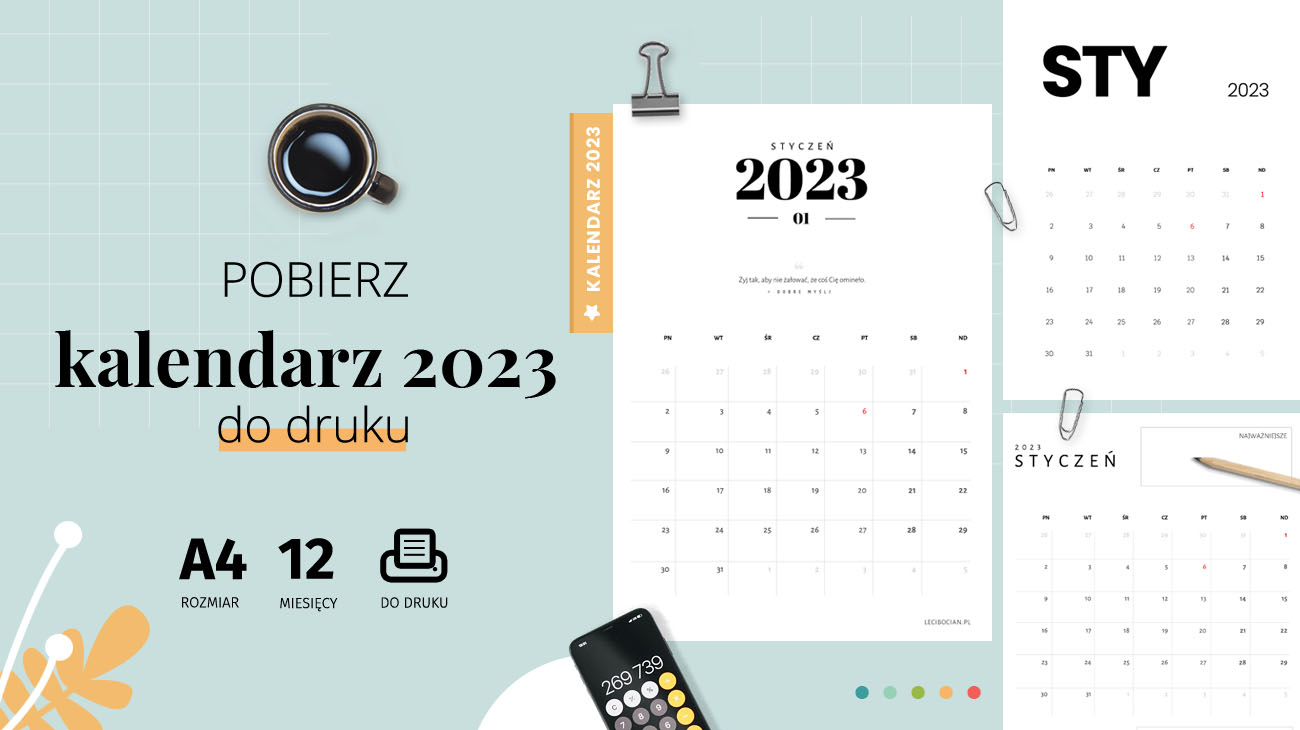 Kalendarz 2023 do druku