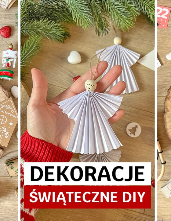 Dekoracje świąteczne DIY – z papieru i rolek papieru