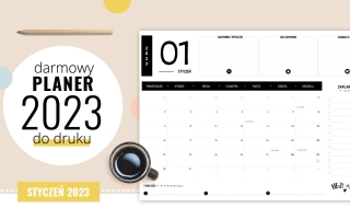 Planer styczeń 2023 – do druku za darmo