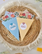 Zimowe zwierzęta z rolek papieru