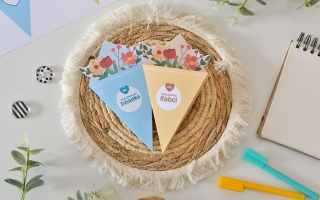 Laurka dla Babci i Dziadka – szablon do druku