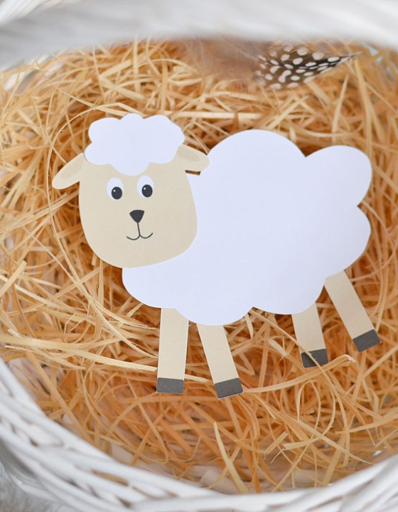 Baranek wielkanocny – praca plastyczna dla dzieci