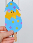 Baranek z rolki po papierze toaletowym