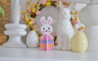 Zajączek z koralików do prasowania