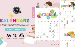 Kalendarz Świąt Nietypowych 2023/2024 do druku