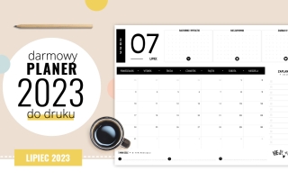 Planer lipiec 2023 – do druku za darmo
