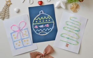 Świąteczne obrazki malowane na soli