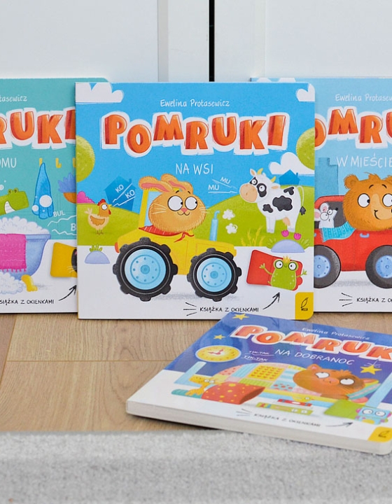 Pomruki – kartonowe książki dla dzieci z okienkami