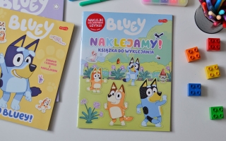 Kolorowanki i książki z zadaniami Bluey!