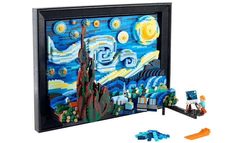4. Lego Ideas Gwiaździsta noc Vincenta van Gogha