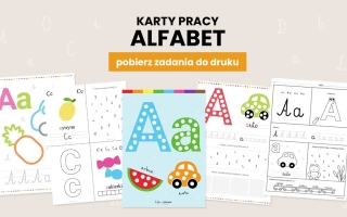 Alfabet – karty pracy do druku