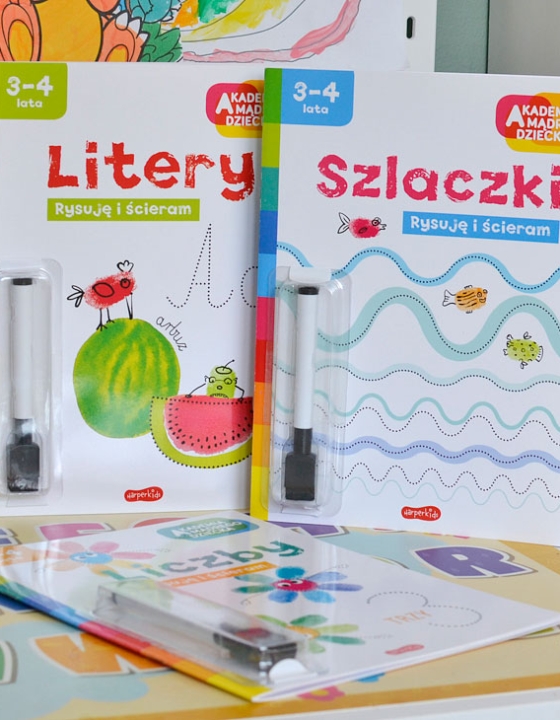 Rysuję i ścieram – liczby, litery, szlaczki