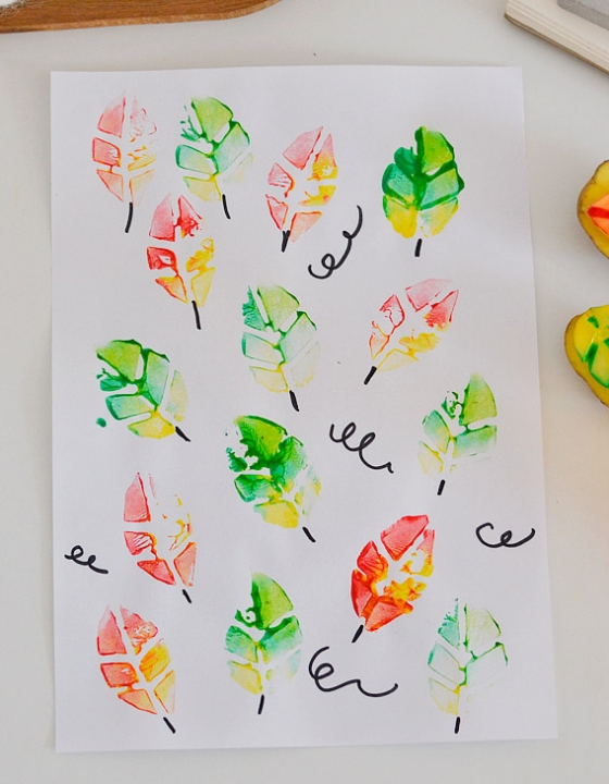 Jesienne pieczątki z ziemniaka