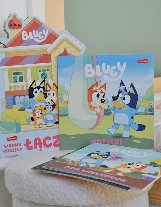 Bluey – Najlepsze książki o Blue i Bingo dla dzieci