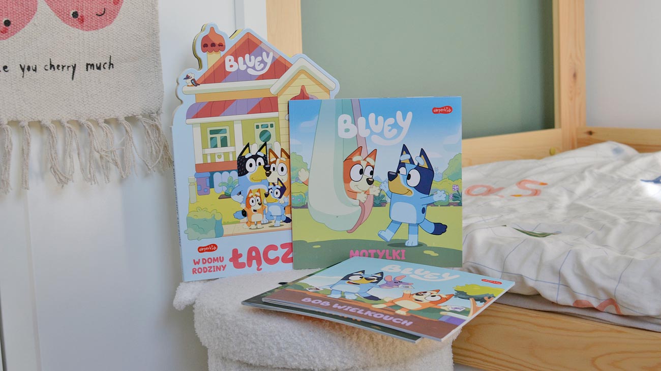 Bluey - Najlepsze książki o Blue i Bingo dla dzieci