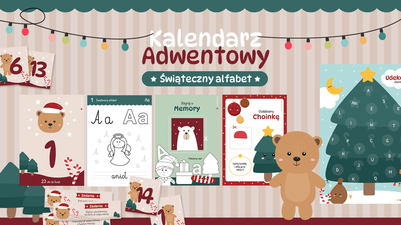 Świąteczny Alfabet - kalendarz adwentowy dla dzieci