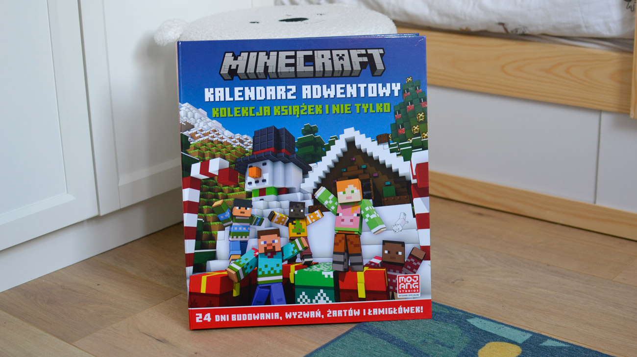 Minecraft Kalendarz adwentowy - kolekcja książek i nie tylko