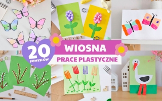 Wiosna prace plastyczne dla dzieci – 20 pomysłów