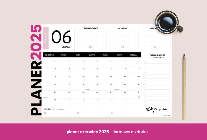 Planer czerwiec 2025 - kolor