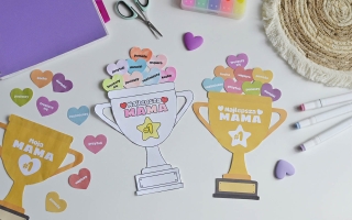 Puchary dla mamy i taty do druku