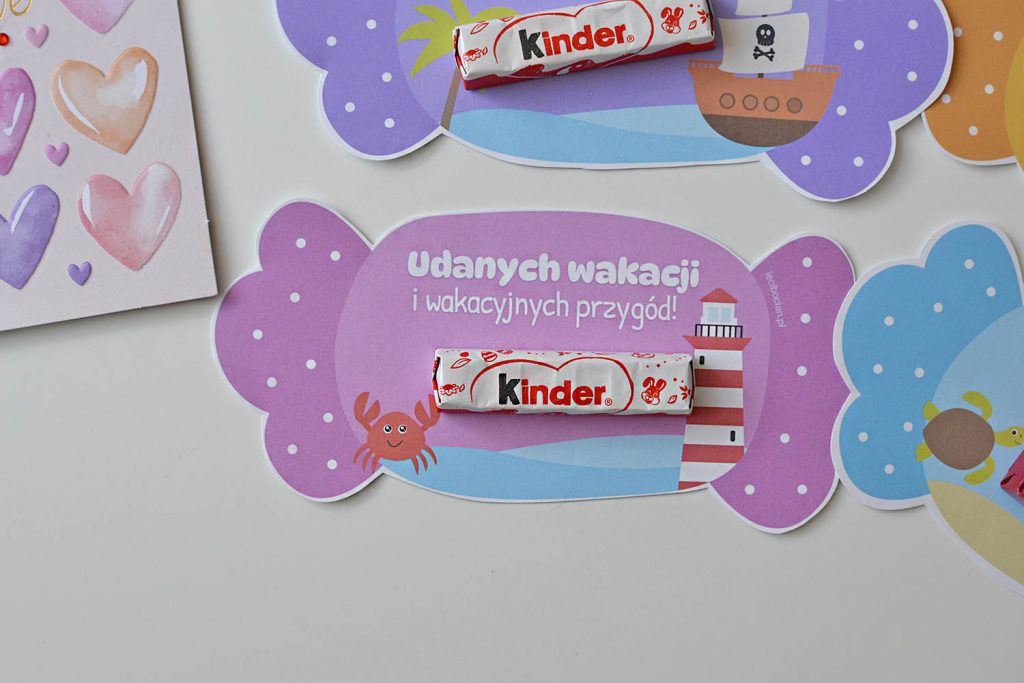 Zakładki na słodycze do druku