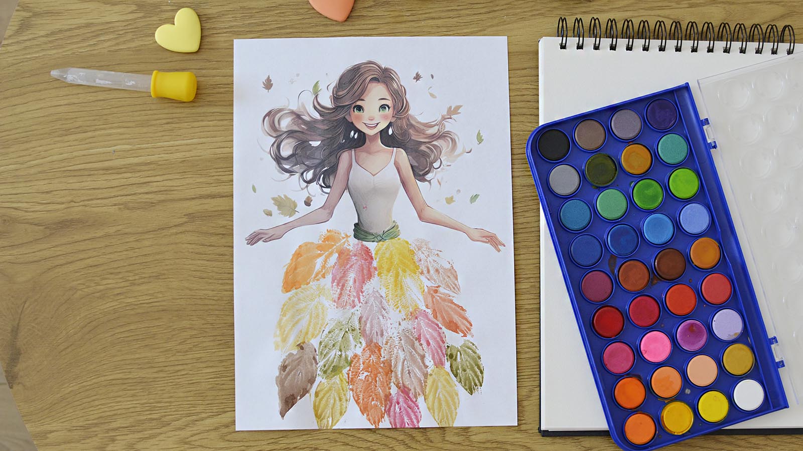 Pani Jesień - szablon do druku