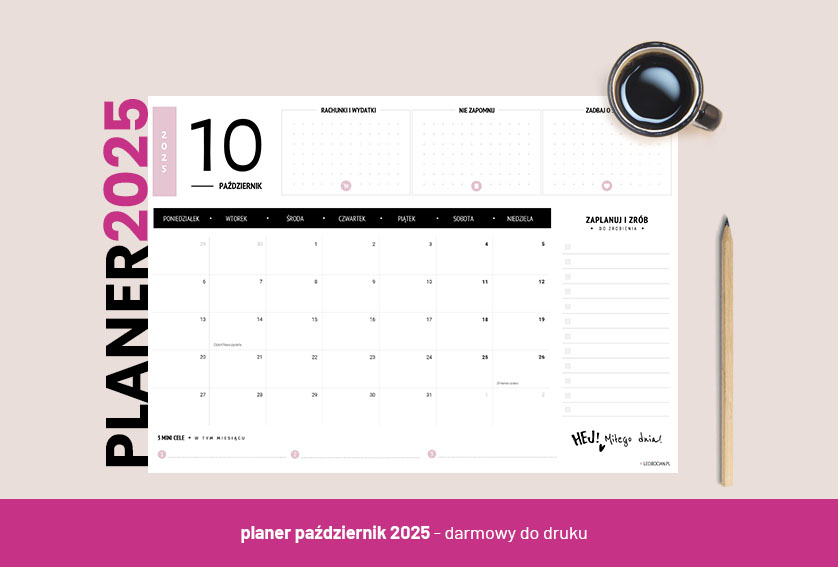 Planer październik 2025 - kolor