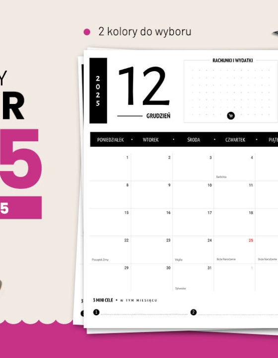 Planer grudzień 2025 do druku