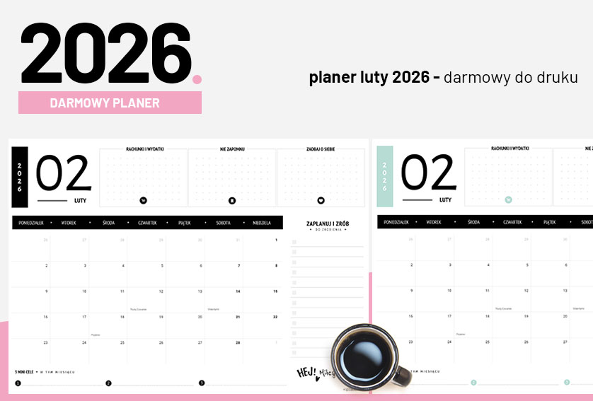 Planer luty 2026 do druku – za darmo!